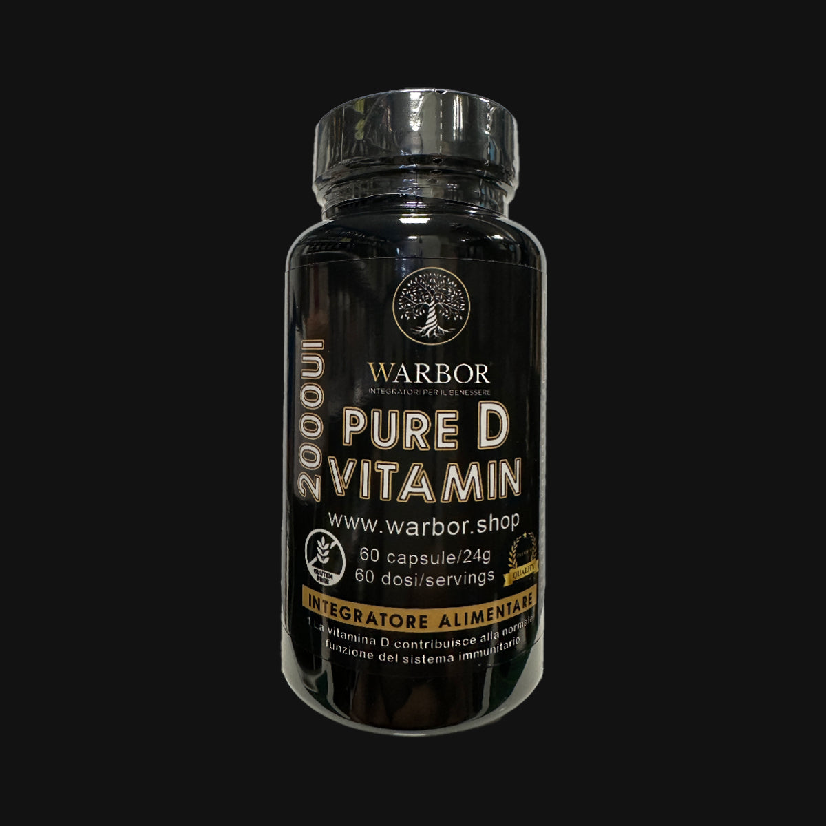 Warbor – Pure D Vitamin 2000 UI | 60 Capsule