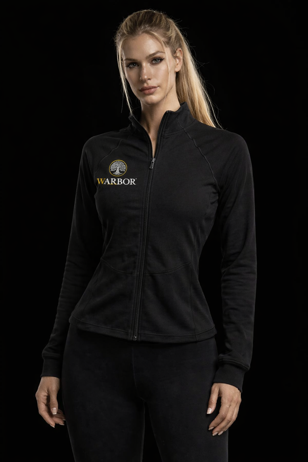 Felpa Crop Donna in Cotone Tecnico